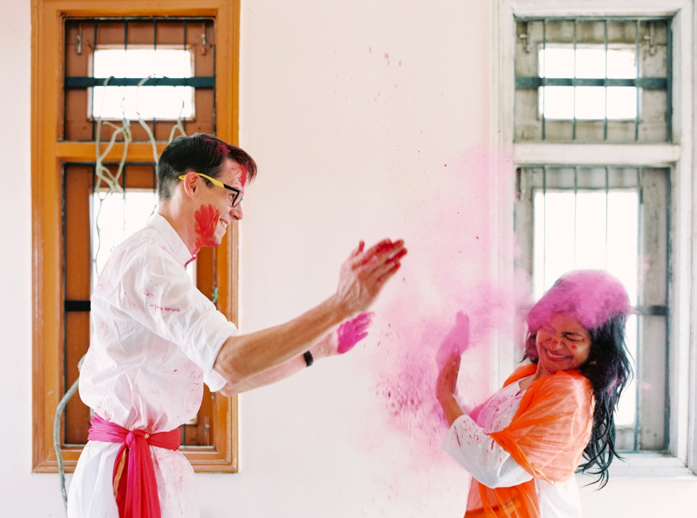 Indian wedding photographers | Calgary wedding photographer | india wedding | holi festival | color powder | delhi wedding