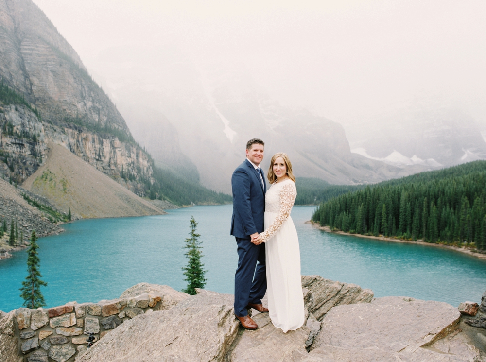 Moraine Lake Anniversary Session | Calgary Wedding Photographers | Banff Wedding Photography | Engagement Session | Rocky Mountains