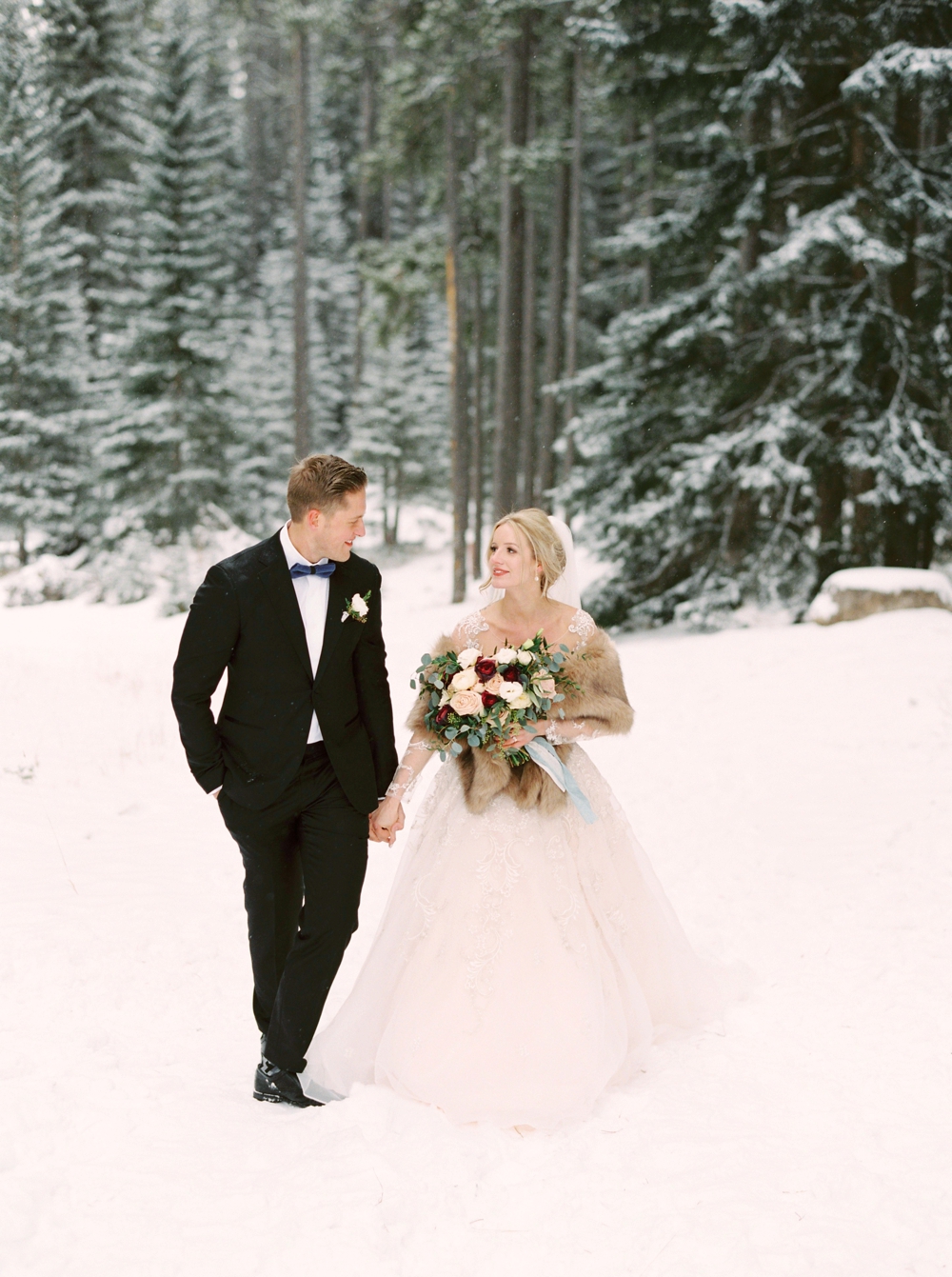Calgary Wedding Photographer | Fairmont Banff Springs Wedding Photography | Winter Wedding Photographers | Rocky Mountain Wedding | Fine Art Film Photographers