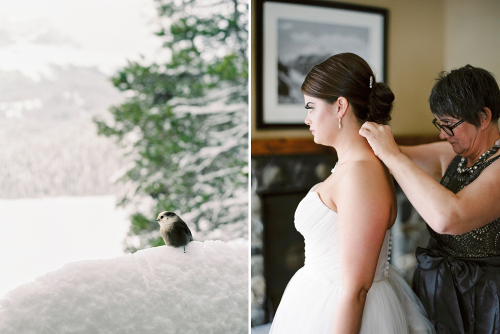 Calgary Wedding Photographers | Banff Fine Art Film Wedding Photography | Emerald Lake Lodge Wedding | Winter Wonderland Wedding