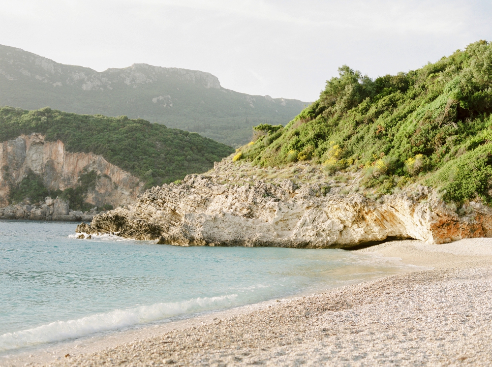 Greece Santorini Corfu destination wedding photographers | corfu beach travel photography