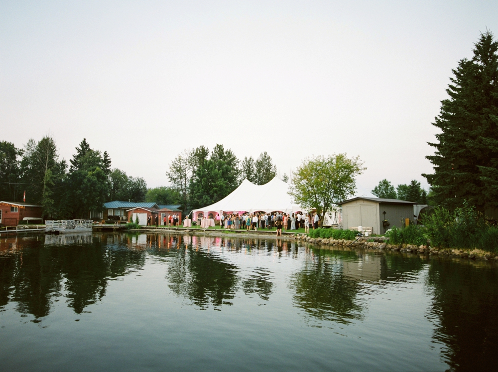 Edmonton Wedding Photographers |  tented wedding reception Wizard Lake | Justine Milton Fine Art Film Photography