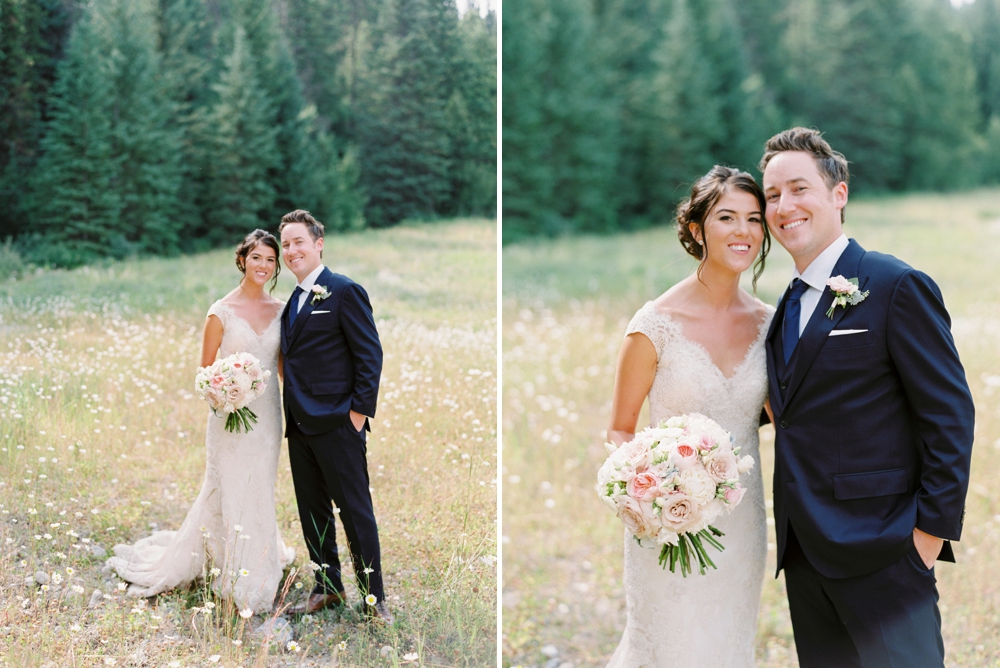 bride and groom formals | Banff springs wedding photographers | fairmont banff rocky mountain wedding | Justine Milton fine art film Photography