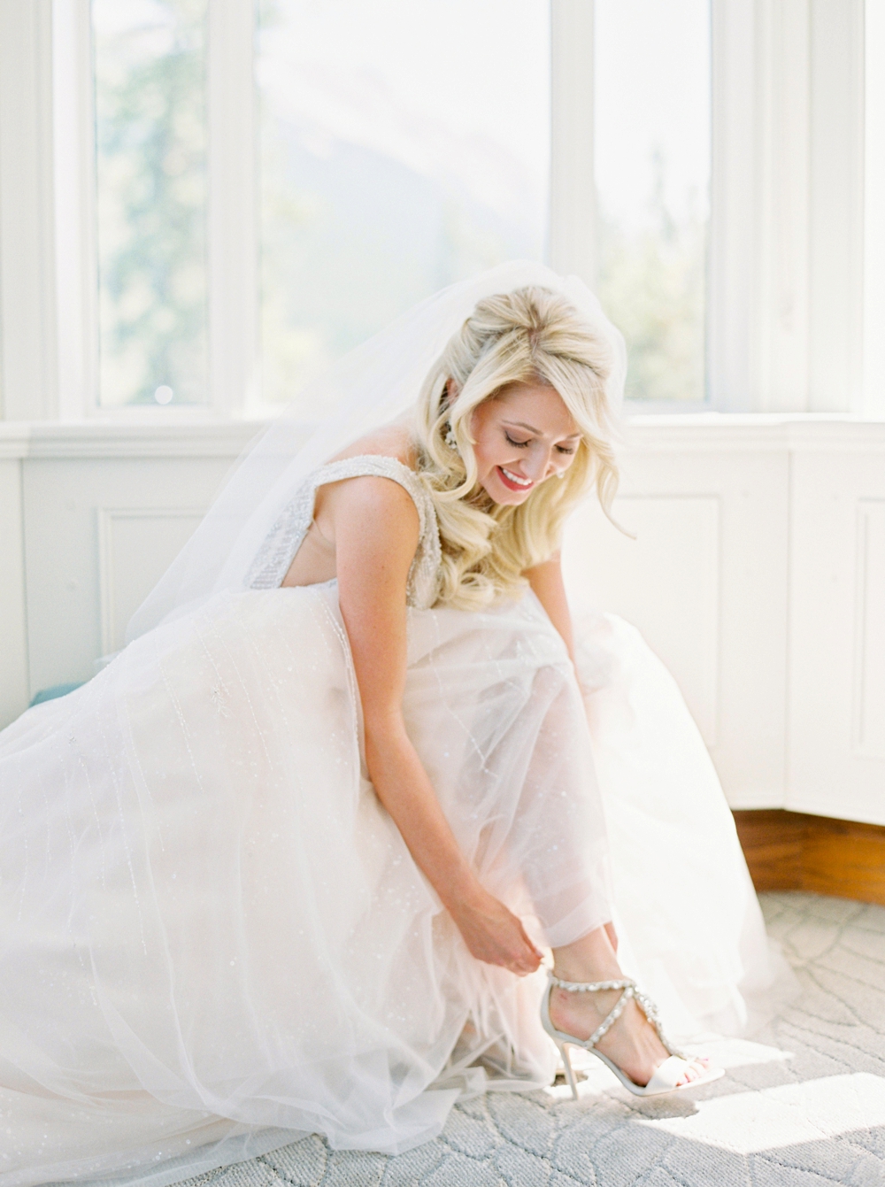 Bride Getting ready wedding | Banff Wedding Photographers | Justine Milton fine art film photography