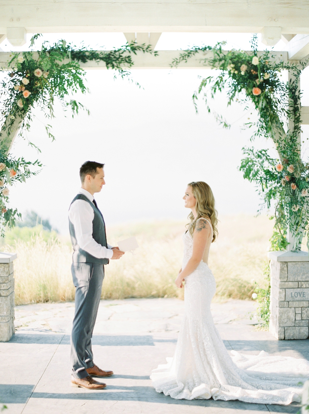 Sanctuary Gardens Kelowna Wedding | Elopement Photography | Wedding Ceremony | Justine Milton Fine Art Film Wedding Photographers