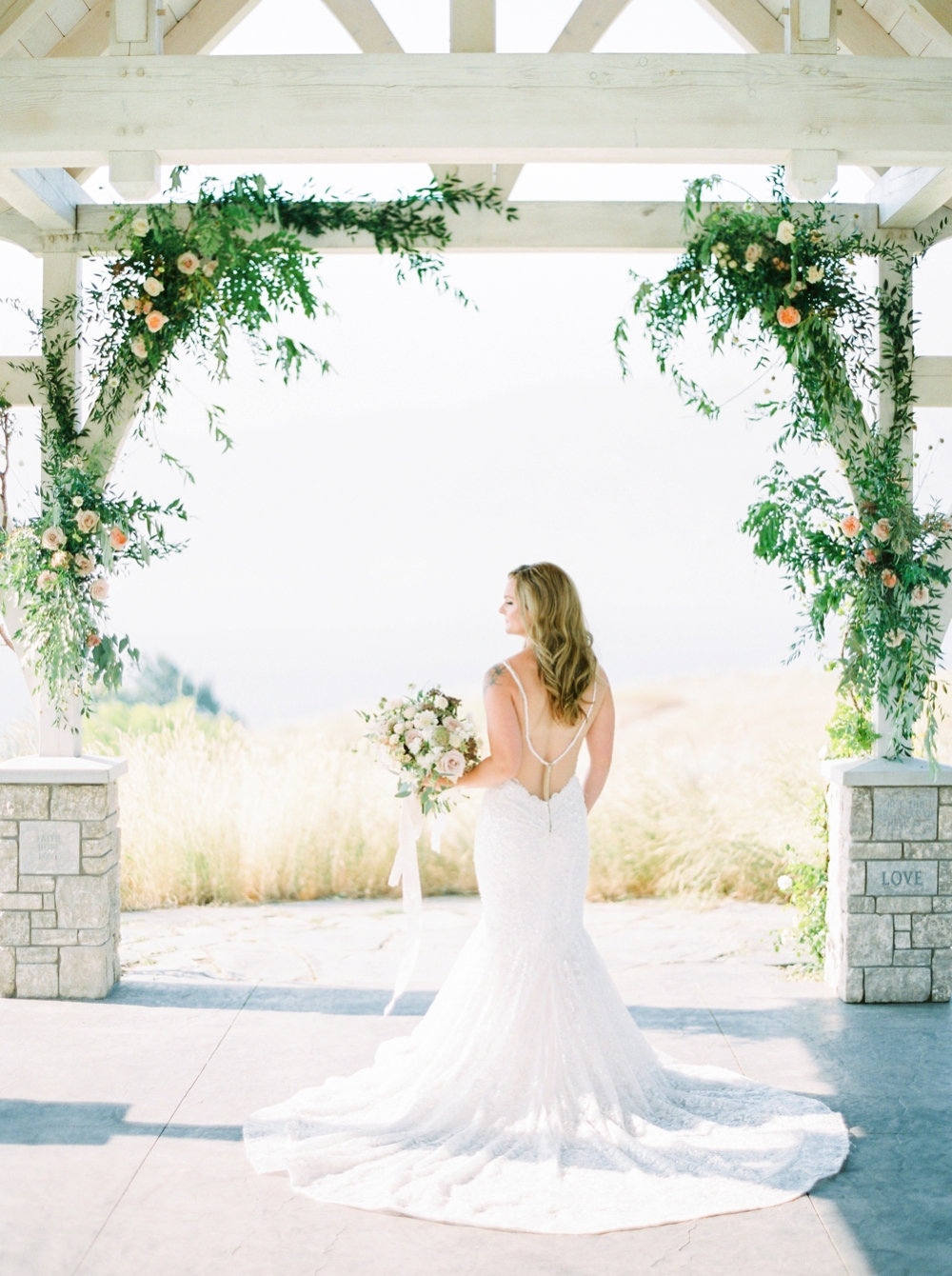 Sanctuary Gardens Kelowna Wedding | Elopement Photography | Bridal Portraits | Justine Milton Fine Art Film Wedding Photographers