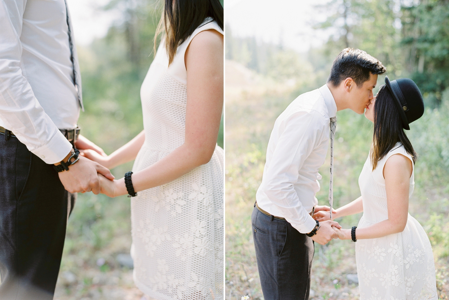 Banff Lake Louise wedding photographers | Engagement Session | Moraine Lake | Justine Milton Fine Art Film Photography