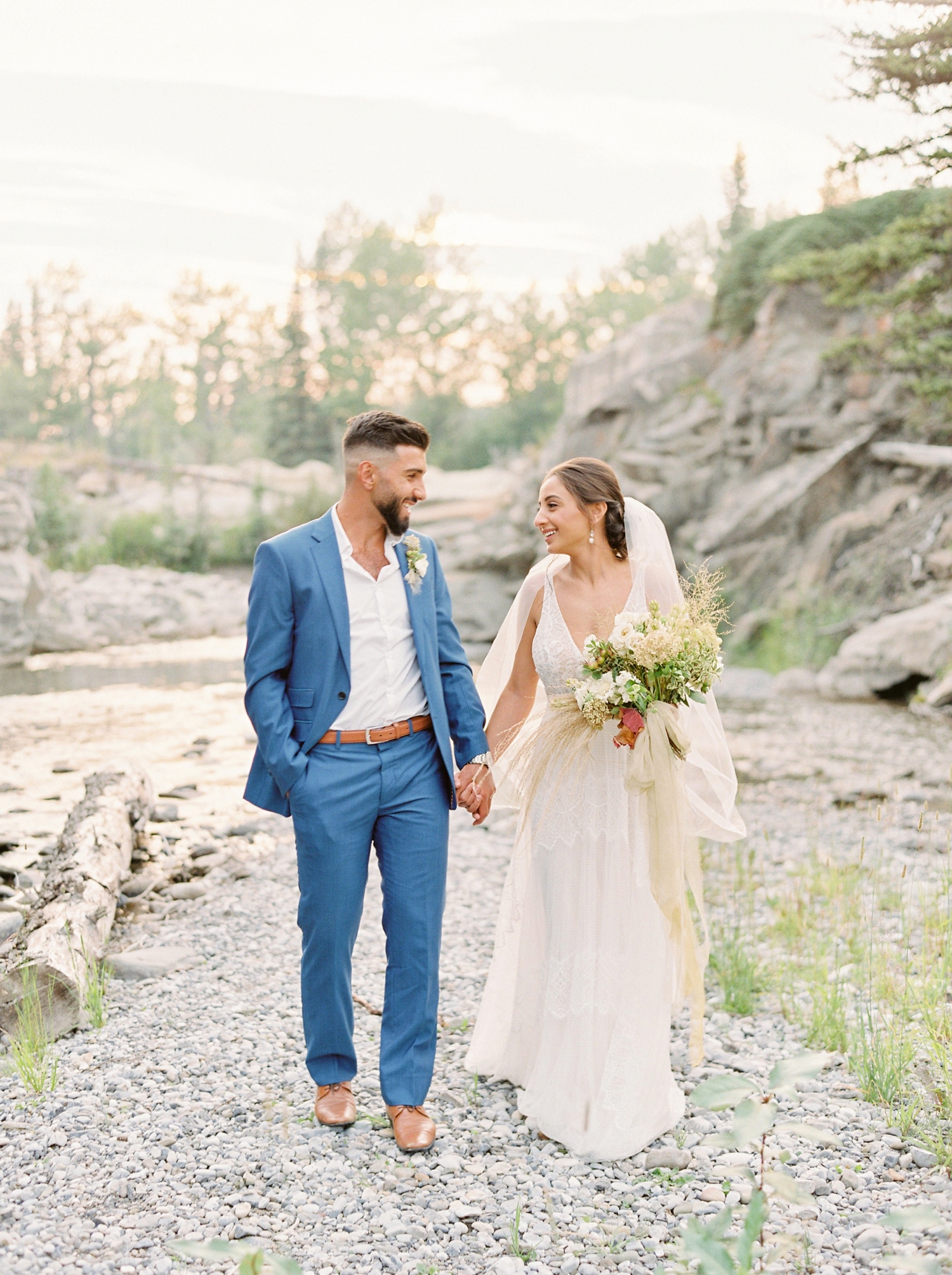 Banff Lake Louise wedding photographers | Editorial Wedding Photographer | Kananaskis County | Justine Milton Fine Art Film Photography
