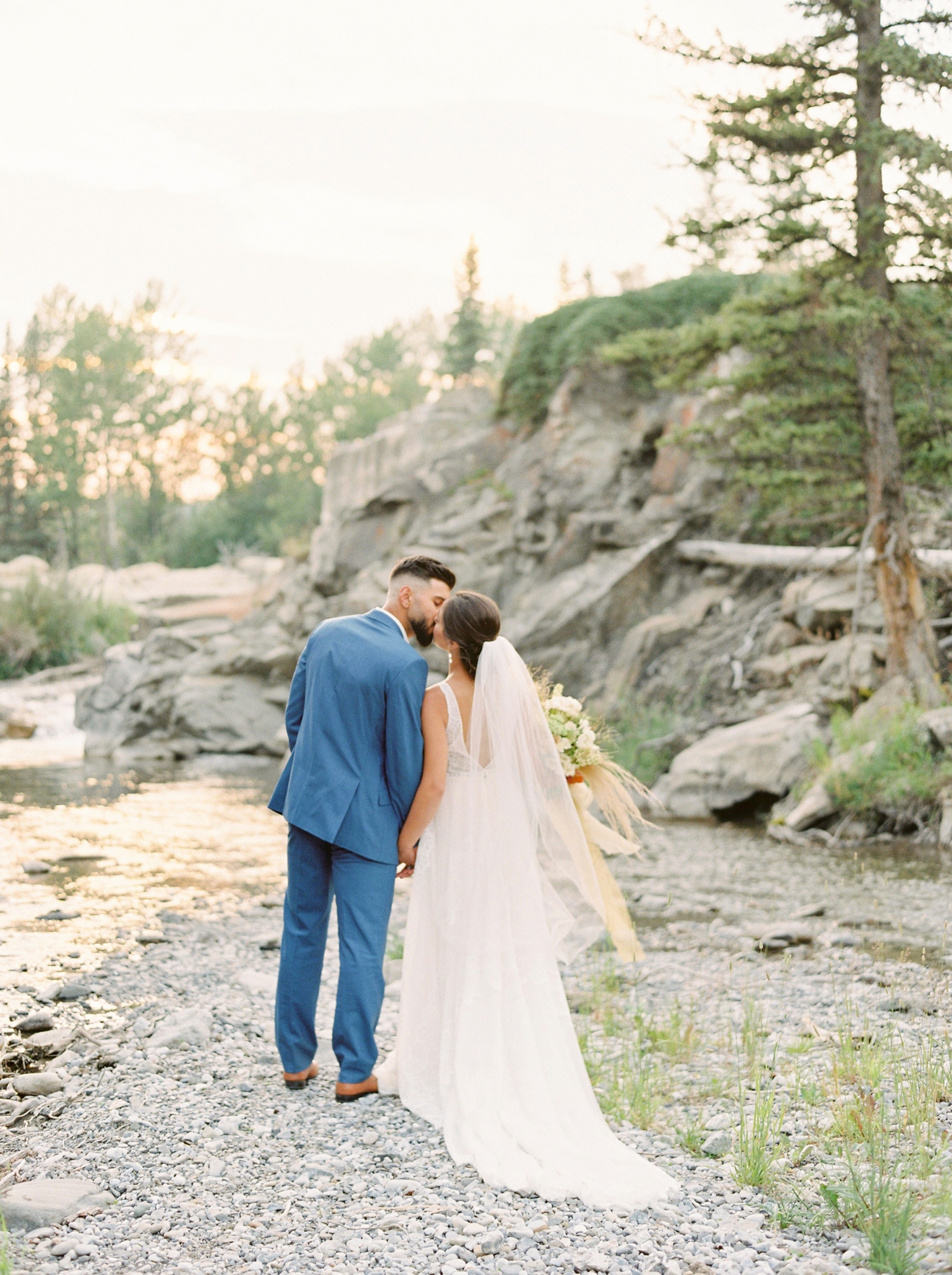 Banff Lake Louise wedding photographers | Editorial Wedding Photographer | Kananaskis County | Justine Milton Fine Art Film Photography