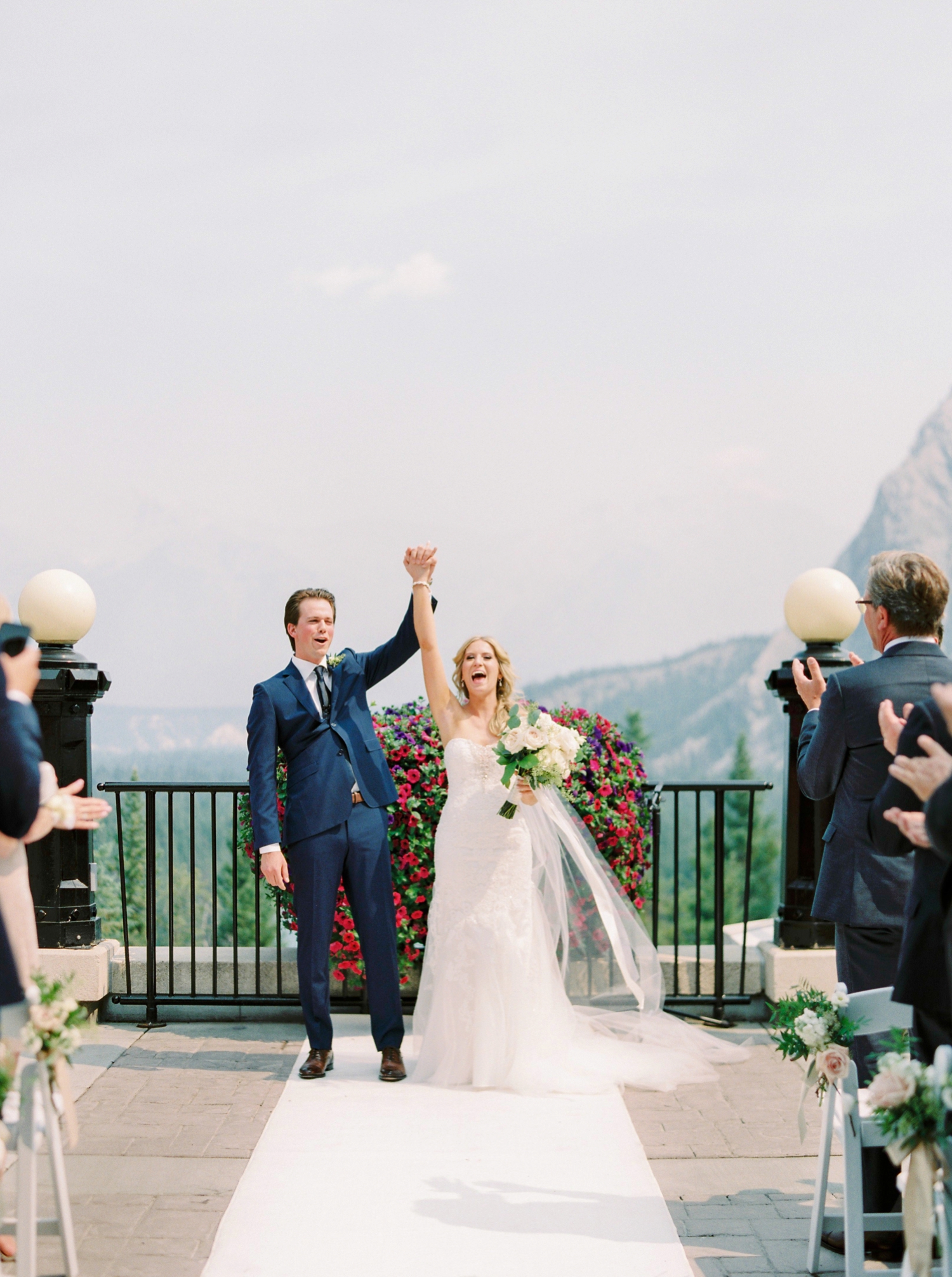 Fairmont Banff Springs Hotel wedding photographers | Justine Milton Fine Art Film Photography | Wedding Ceremony