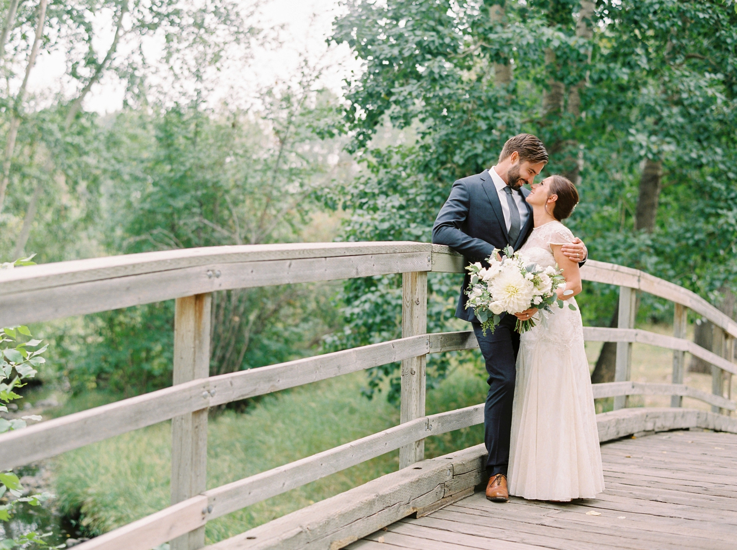 Calgary wedding photographers | fine art film | Justine Milton Photography | wedding inspiration | wedding dress | bride and groom portraits | bouquet