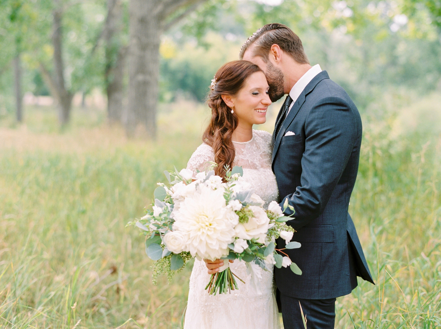 Calgary wedding photographers | fine art film | Justine Milton Photography | wedding inspiration | wedding dress | bride and groom portraits | bouquet