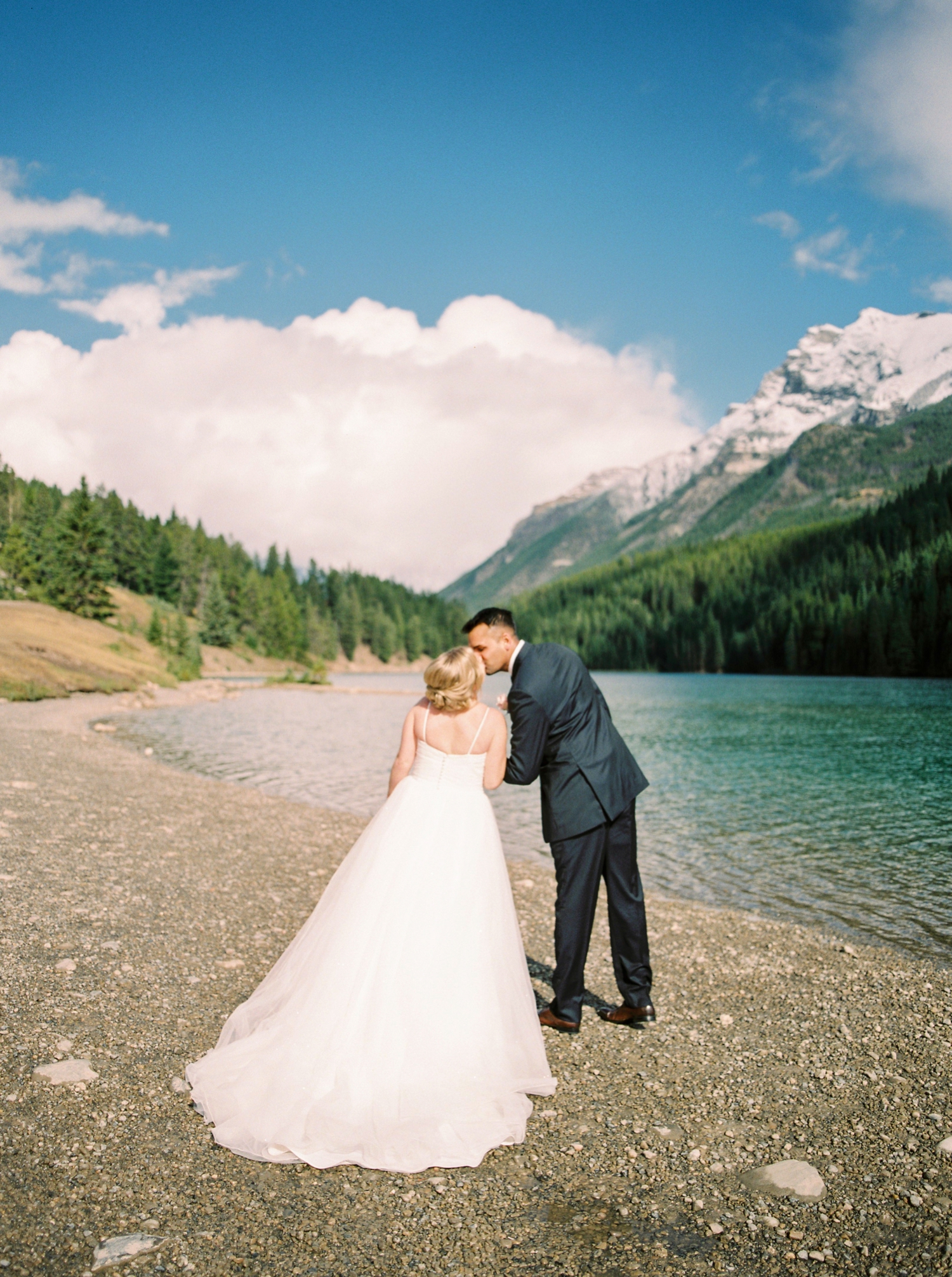 Calgary wedding photographers | banff wedding photographers | fine art film | Justine Milton Photography | wedding vows | elopement photographers | bride and groom portraits