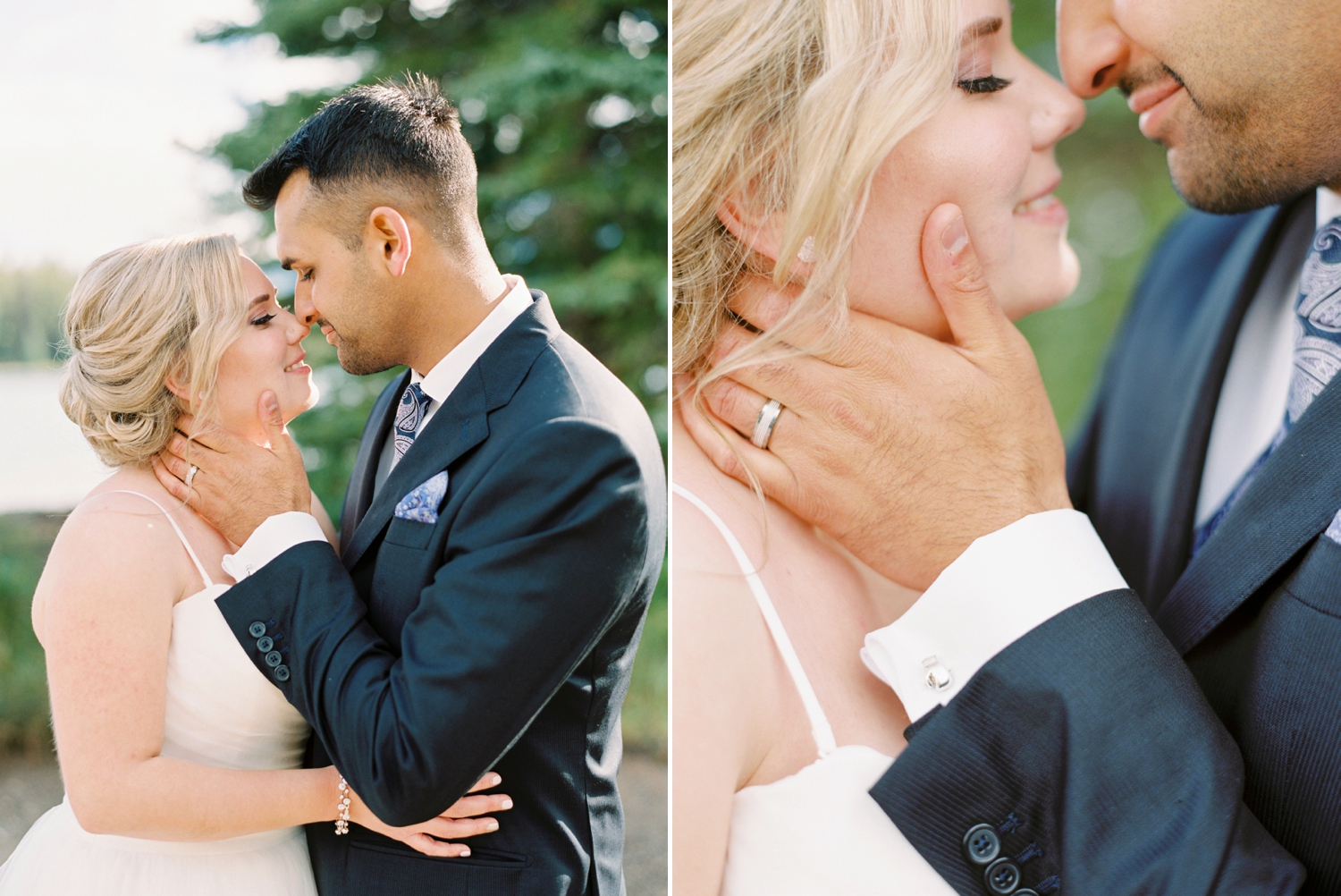 Calgary wedding photographers | banff wedding photographers | fine art film | Justine Milton Photography | wedding vows | elopement photographers | bride and groom portraits