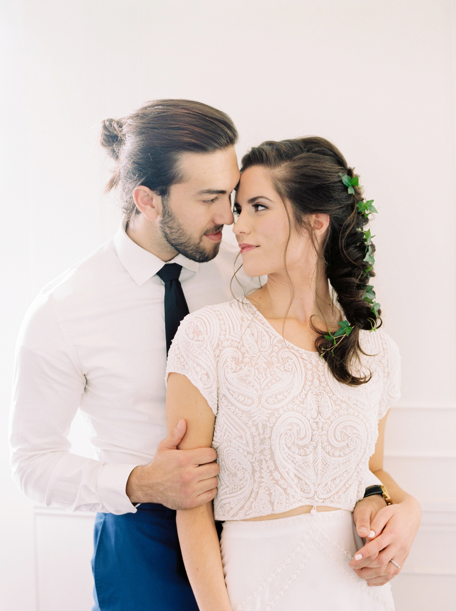 Calgary wedding photographers | fine art film | Justine Milton Photography | wedding details | editorial | wedding inspiration | bride and groom | bridal hair