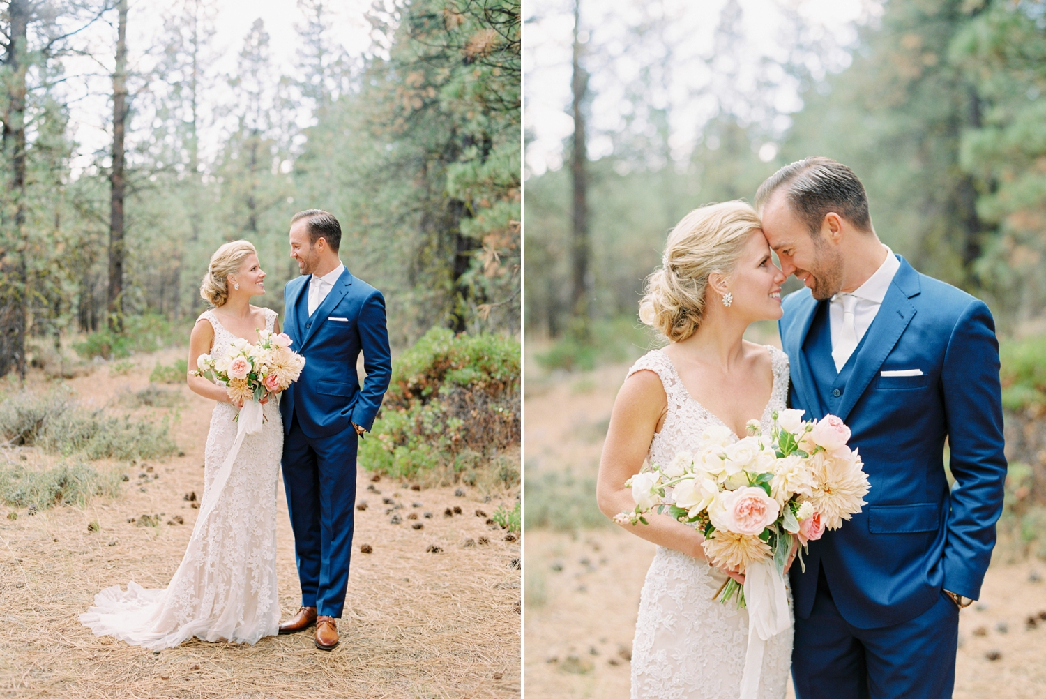 Calgary wedding photographers | oregon wedding photographers | fine art film | Justine Milton Photography | oregon wedding | bride and groom portraits | pastel bouquet
