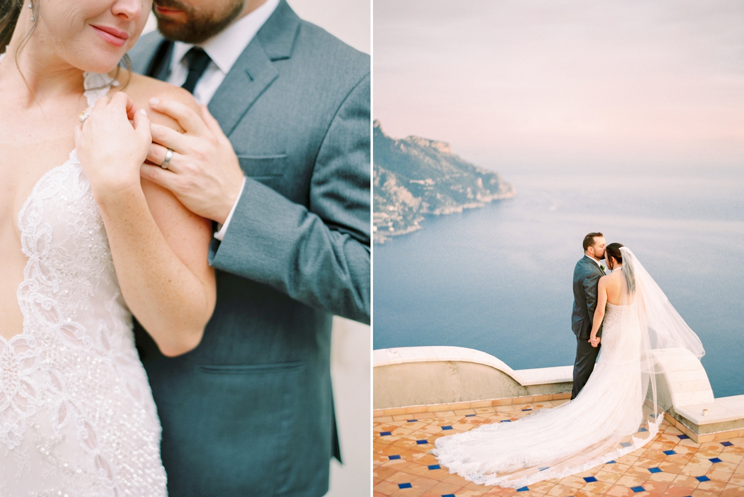 Ravello Italy Amafli Coast destination wedding photographers | english speaking wedding photographer in Italy | Justine Milton Photography | bride and groom portraits