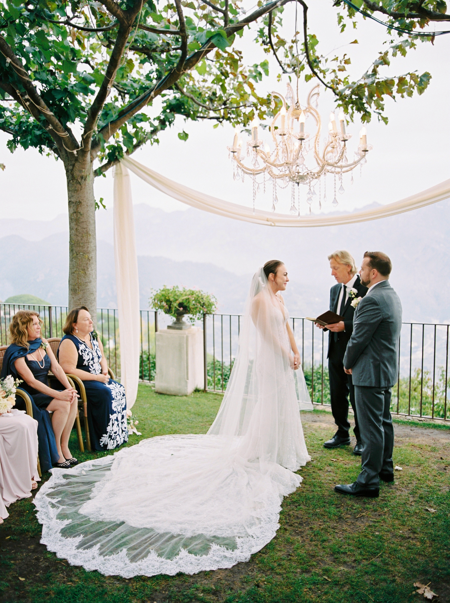 Ravello Italy Amafli Coast destination wedding photographers | english speaking wedding photographer in Italy | Justine Milton Photography | ceremony