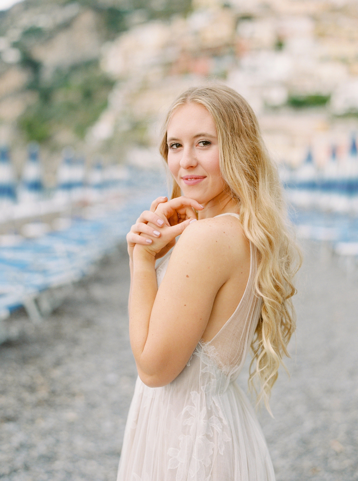 Positano Bridal Session | Amalfi Coast Wedding Photographers | Samuelle Couture Wedding Dress | Justine Milton Photography