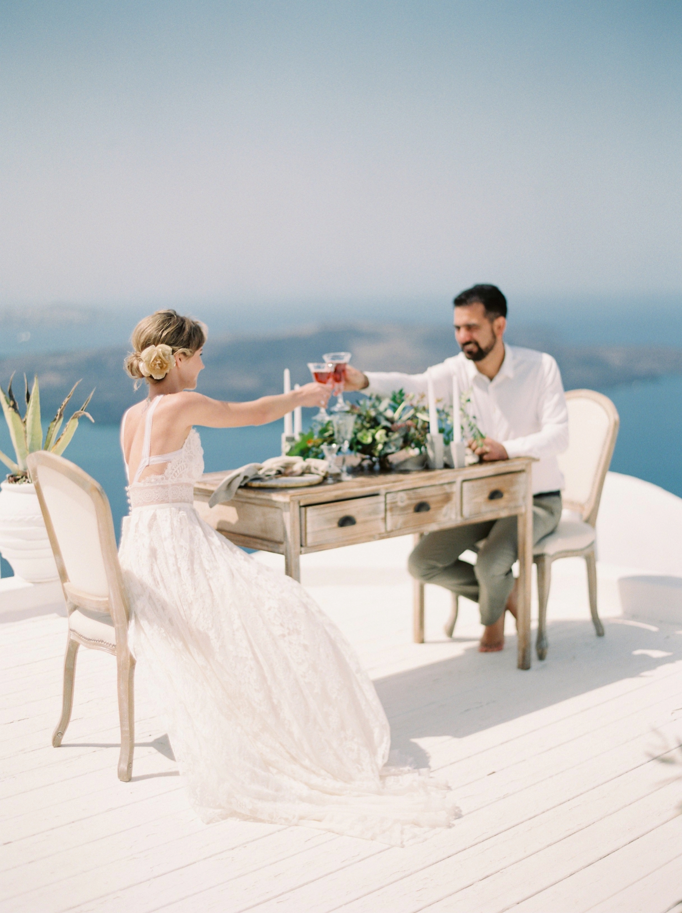 santorini wedding photographer | destination wedding | greece wedding photographers | fine art film photography