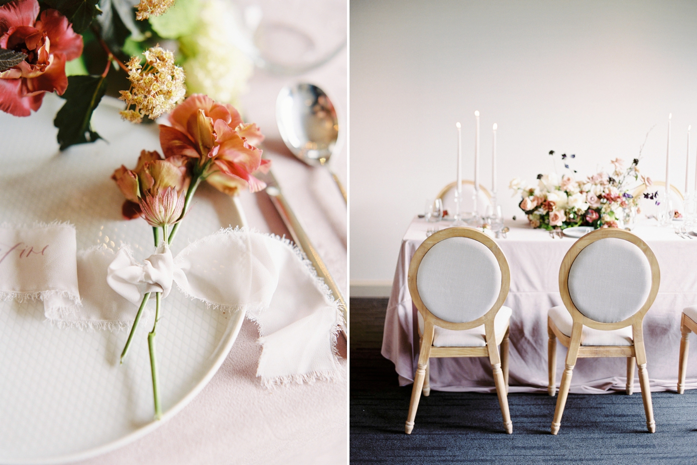 Stacey Foley Design Joy Wed Fine Art Series Photography Workshop | Banff wedding photographers | Rimrock resort wedding | table decor place setting floral centerpiece