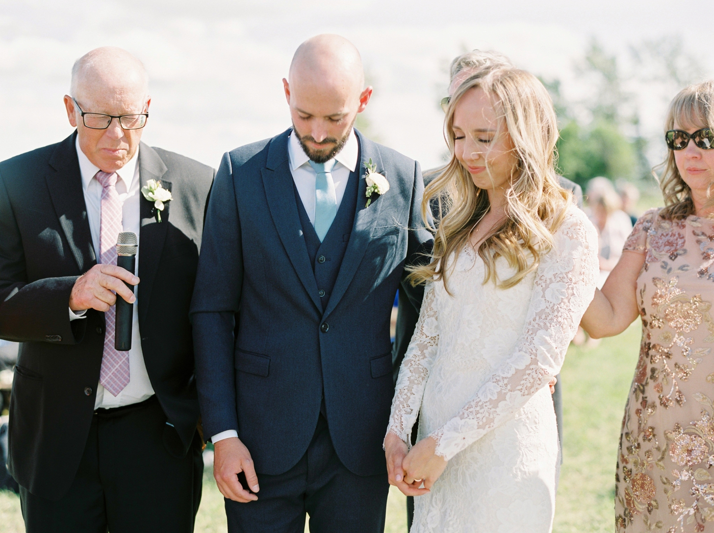 Calgary wedding photographers | The Gathered Farm Wedding | Justine milton fine art film photographer | outdoor farm wedding ceremony