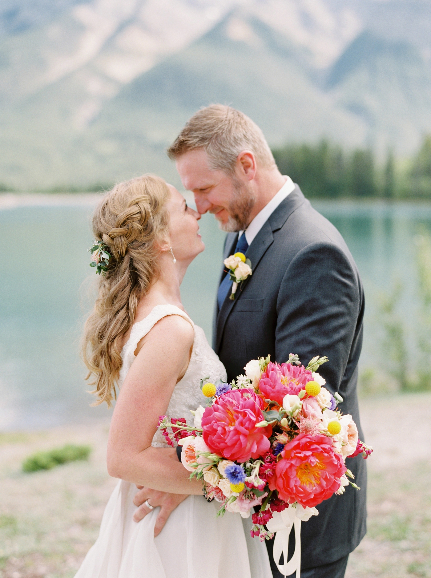 Canmore Silvertip Wedding Photographers | Justine Milton fine art film photography | mountain wedding