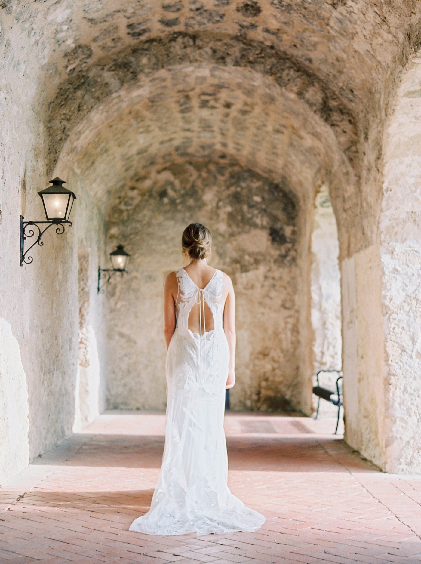 Justine milton photography | san antonio wedding photographers | fine art film photographer | destination wedding |flower arch outdoor ceremony
