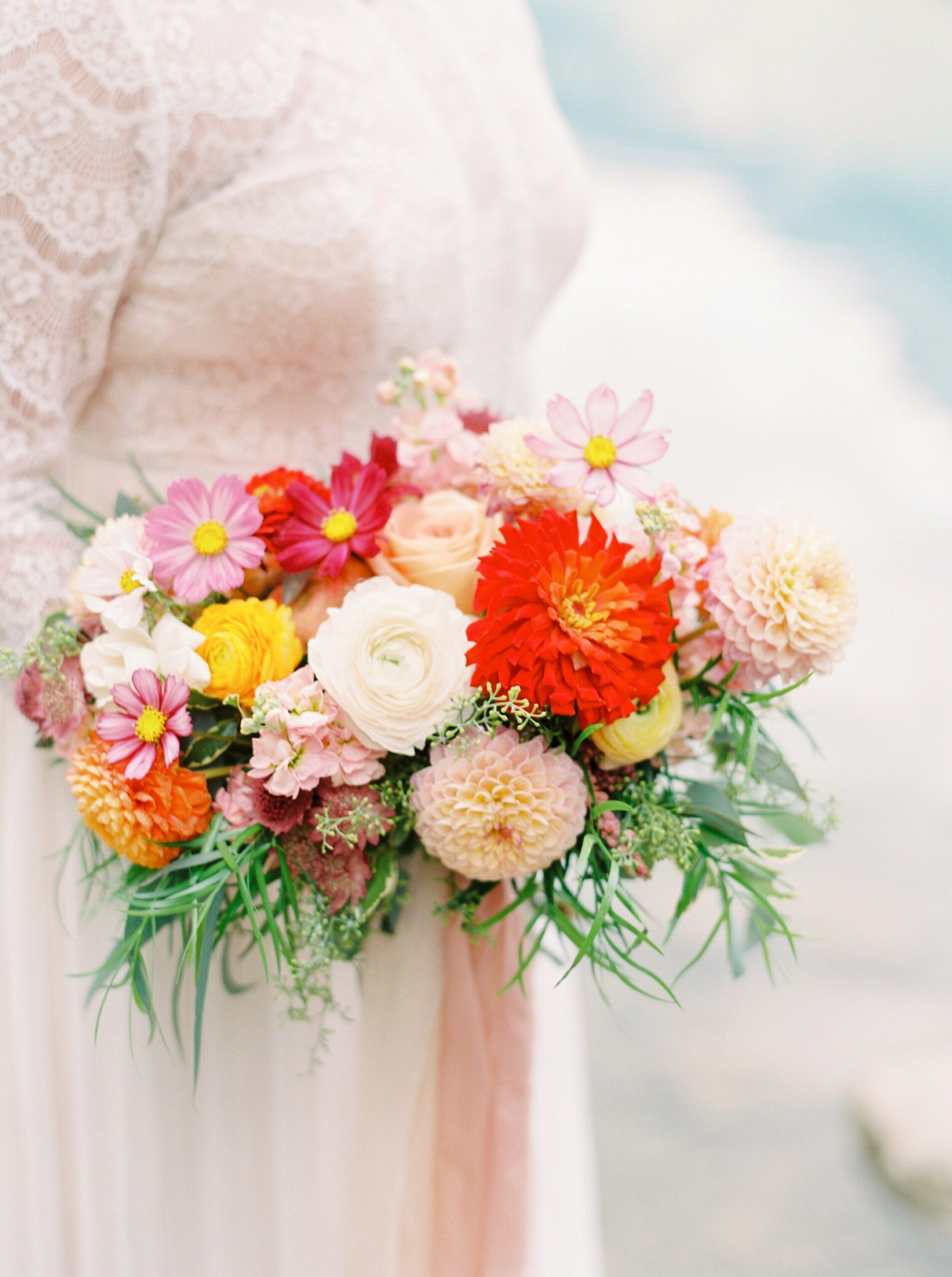  Banff wedding photographers | Justine milton photography | fine art film destination wedding photographer | Emerald Lake Lodge Elopement bridal bouquet 