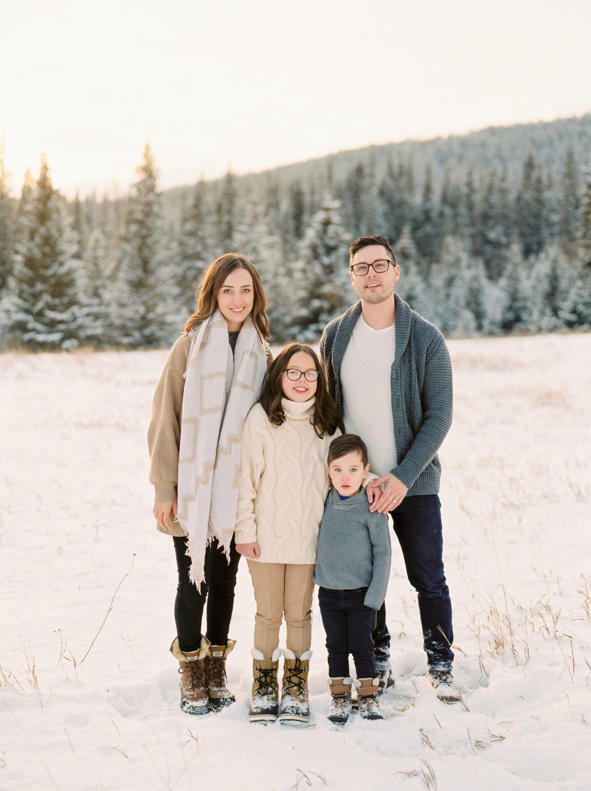  Winter family portraits | fine art film photographer Justine Milton Photography 