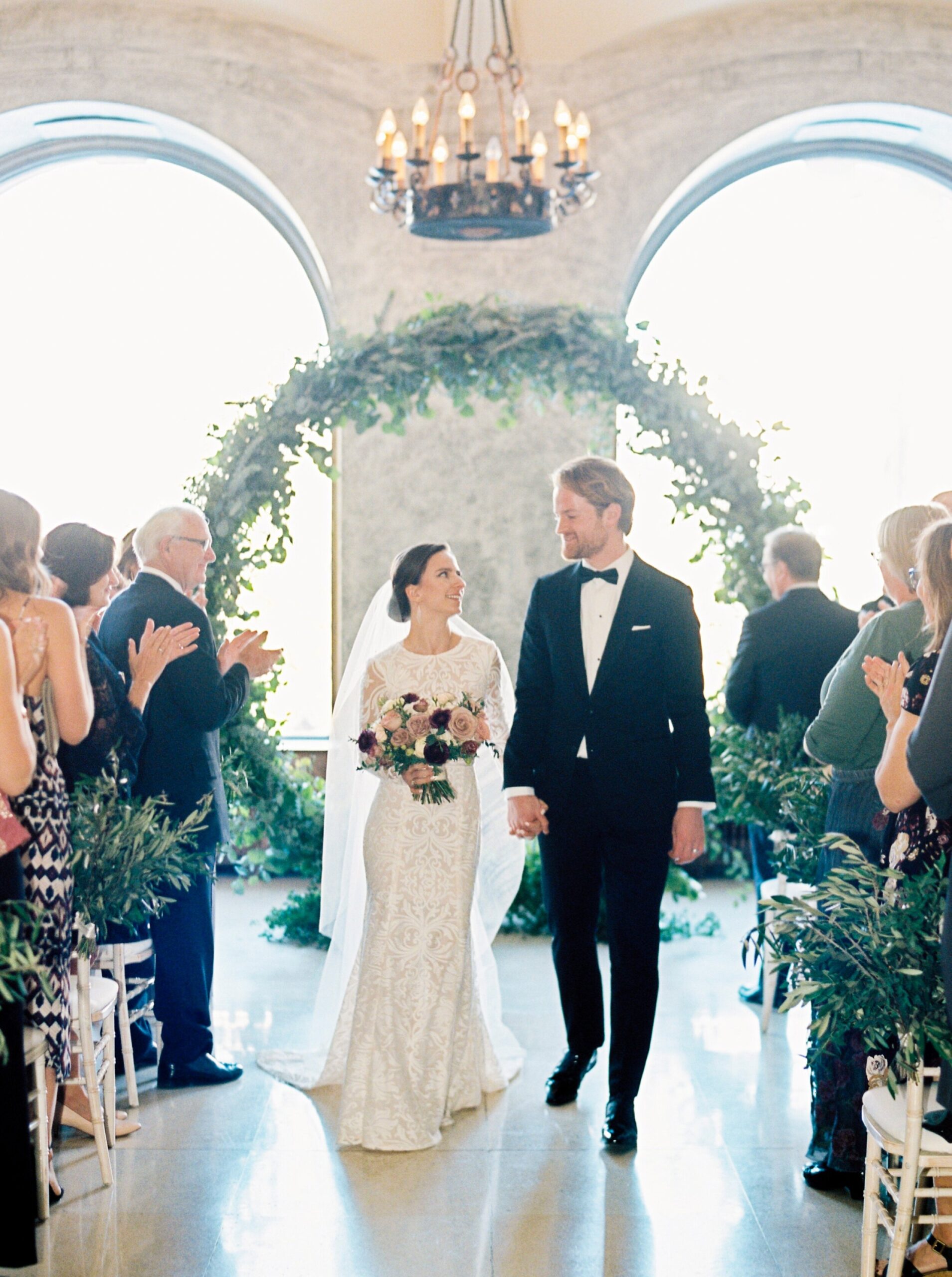  Wedding ceremony arches | infinity circle of greenery leaves and florals for the best wedding ceremony backdrop  at the banff springs hotel 