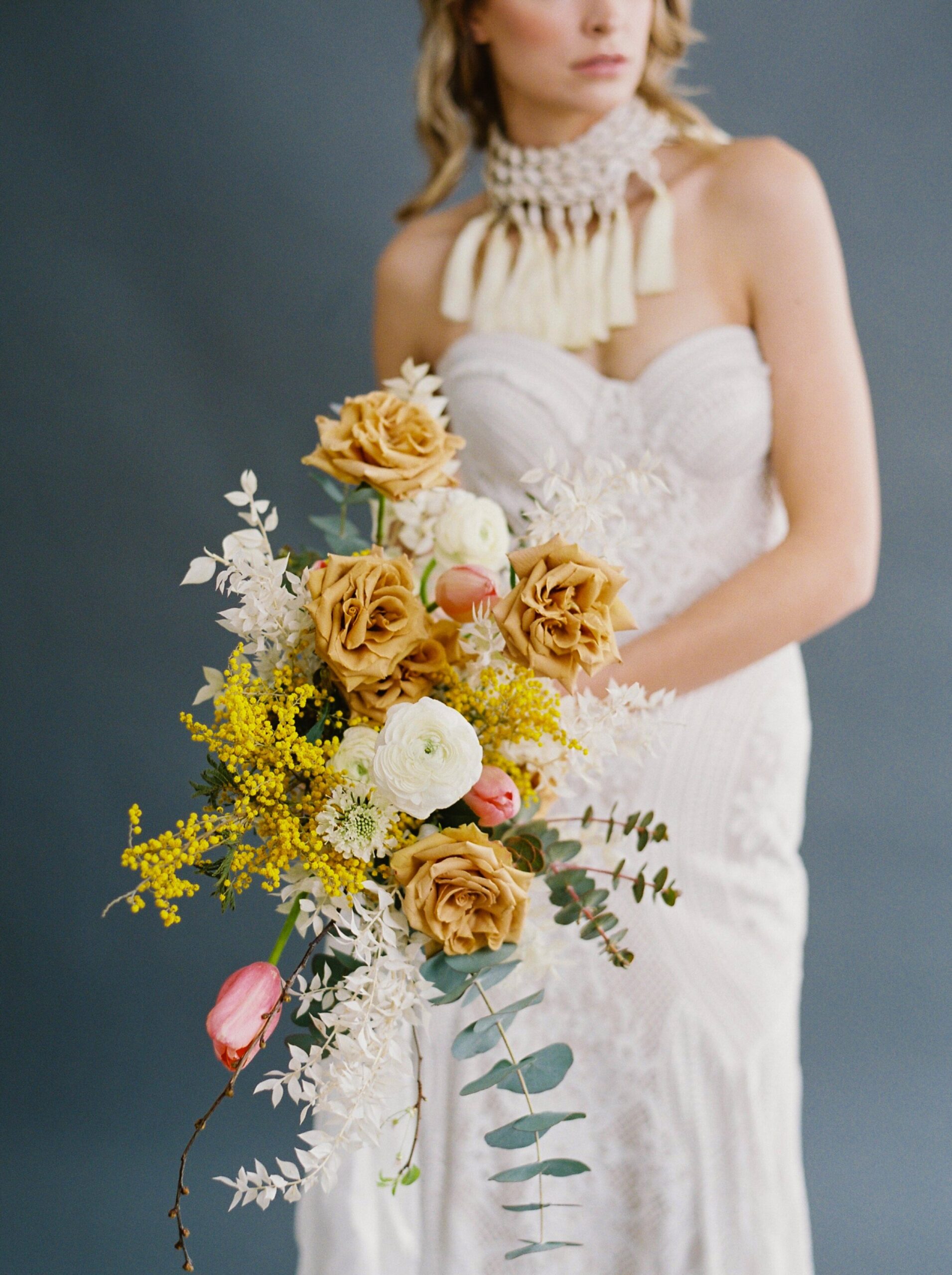  boho style editorial fashion bridal gown | fine art film photographer | calgary wedding photography 