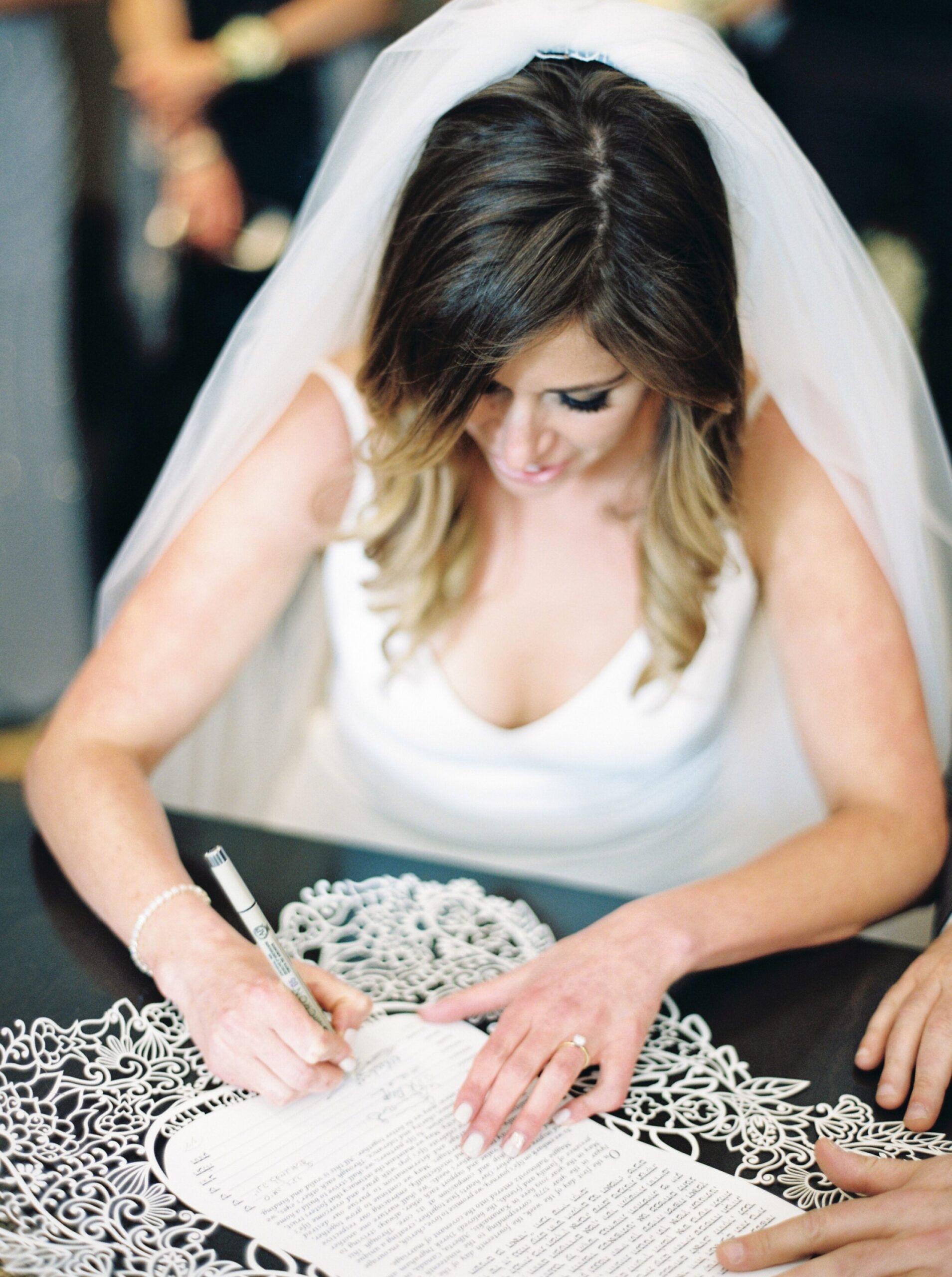  jewish wedding | ketubah signing | Kananaskis wedding | fine art film Banff wedding photographer 