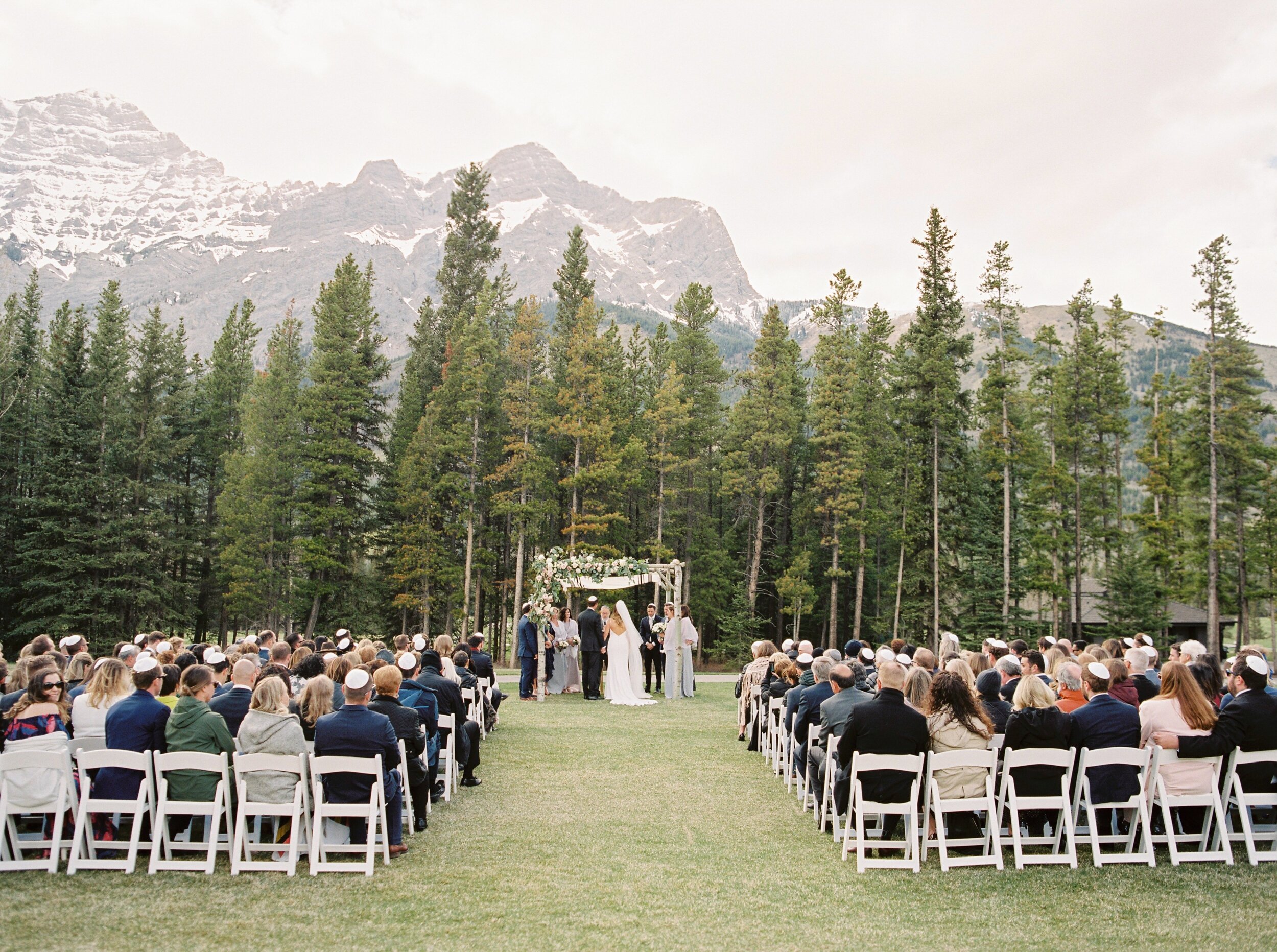  jewish wedding ceremony | Kananaskis golf course | Kananaskis wedding | fine art film Banff wedding photographer 