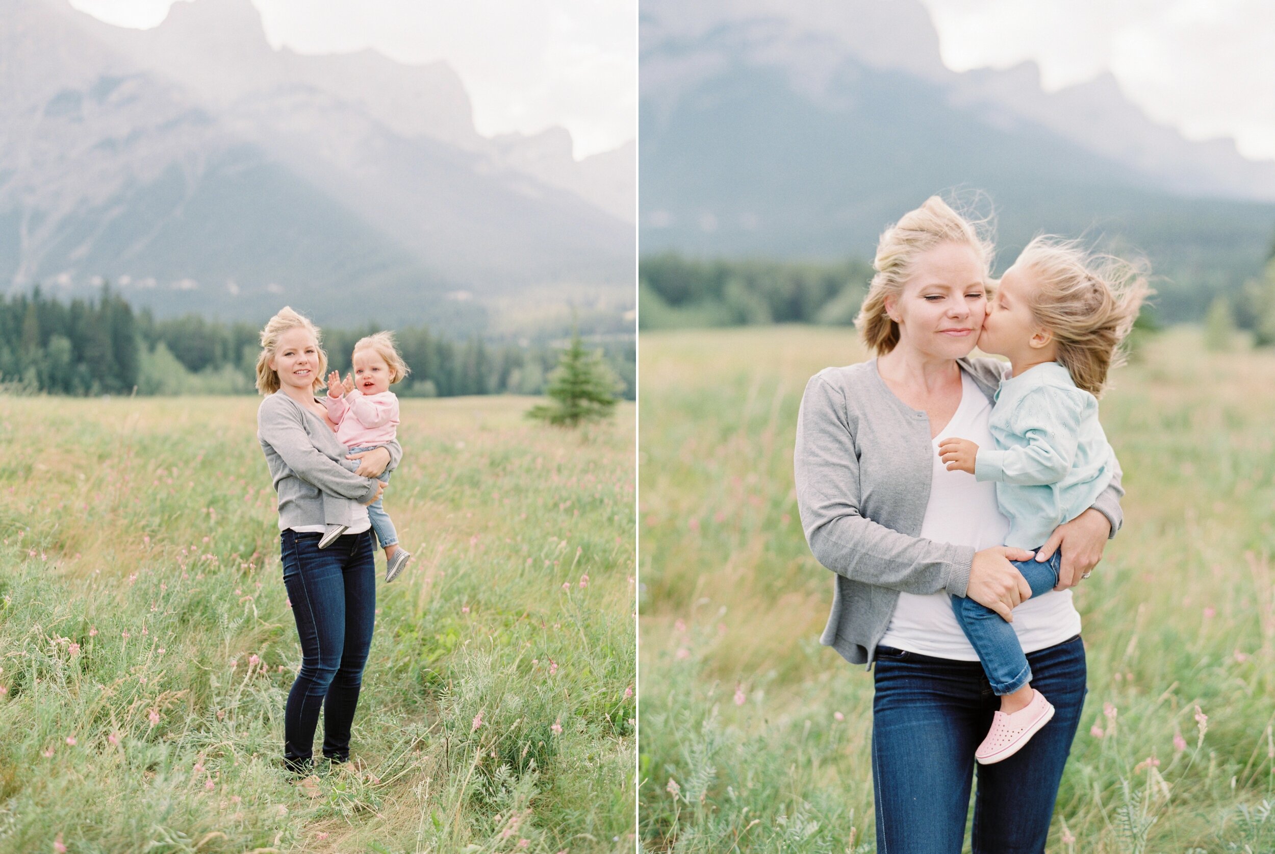 canmore mountain family session