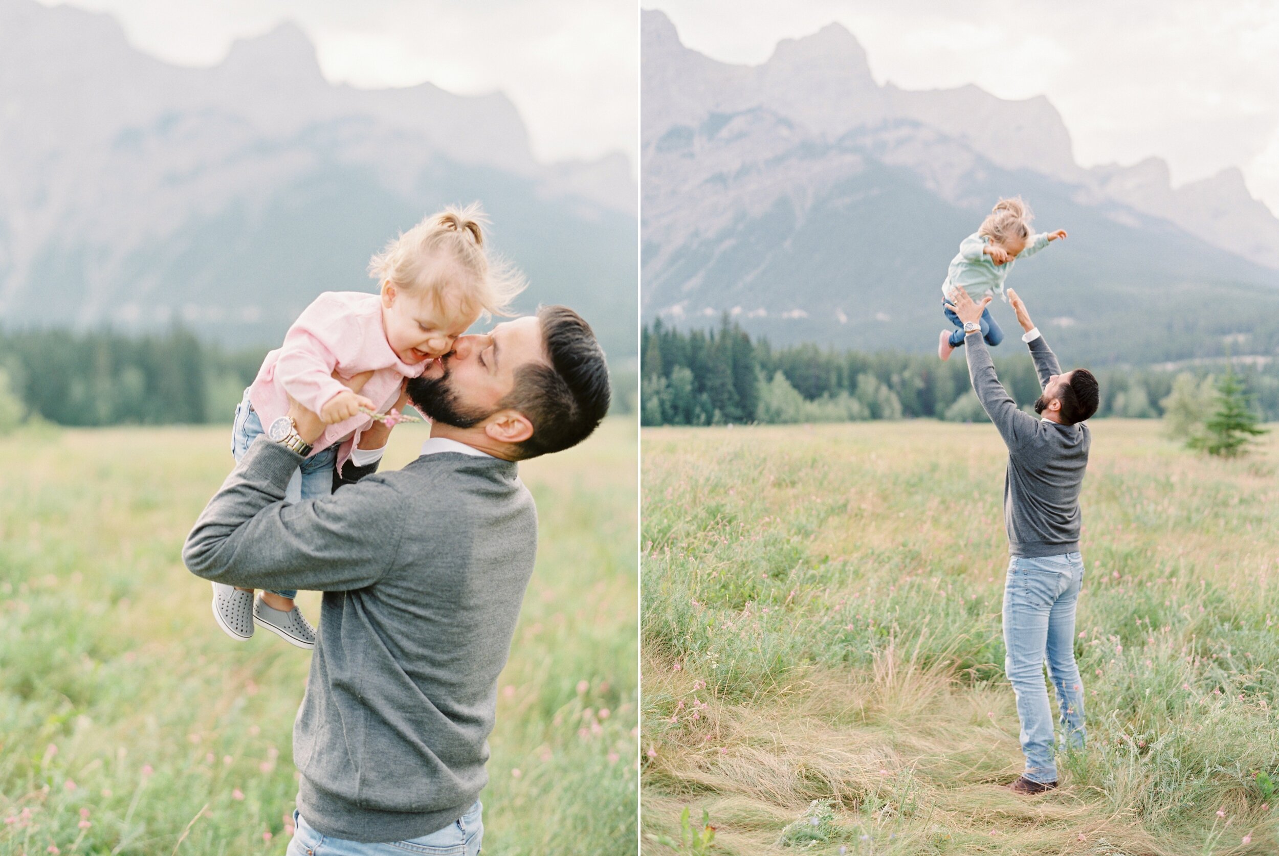 canmore mountain family session