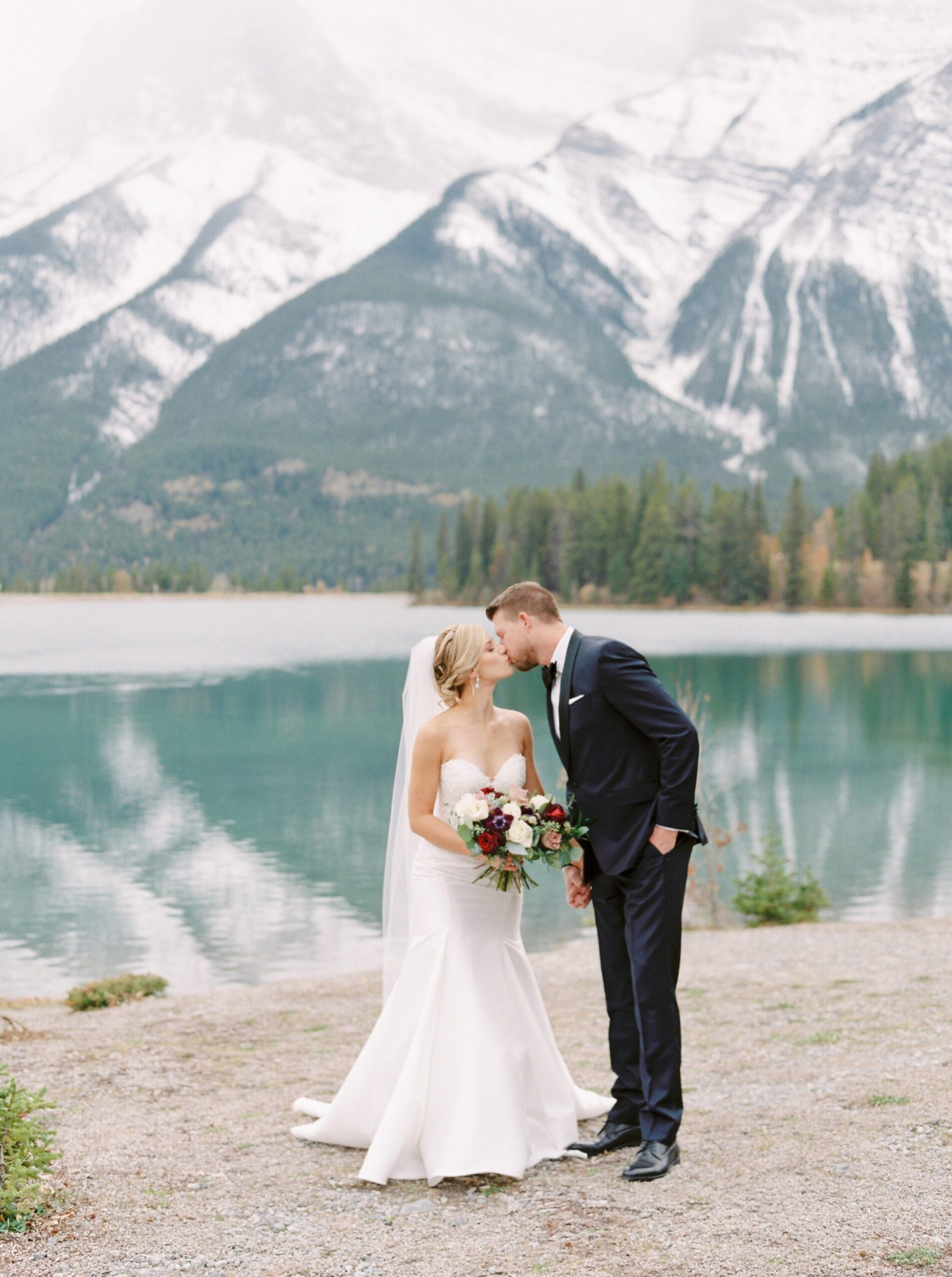  Bride and groom portraits | Cornerstone Theater & Canmore Ranch Wedding Photographers 