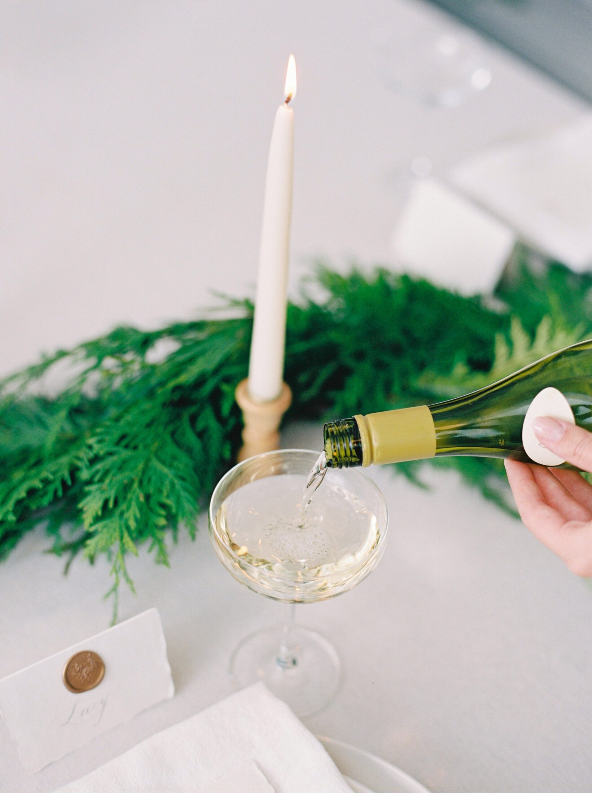  neutral holiday table | hosting an intimate holiday | christmas editorial with social and co design | calgary wedding photographer 