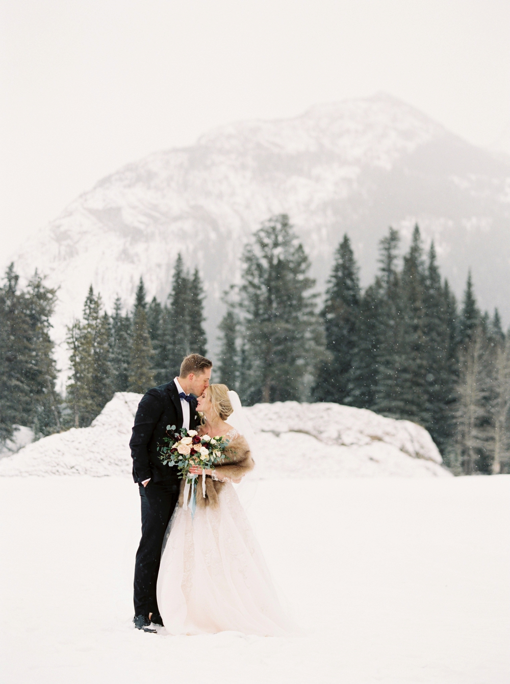 Calgary Wedding Photographers | Banff Wedding Photographer | Fairmont Hotel Banff Springs Hotel | Winter Wonderland Wedding | Mt Stephen Hall Banff Wedding
