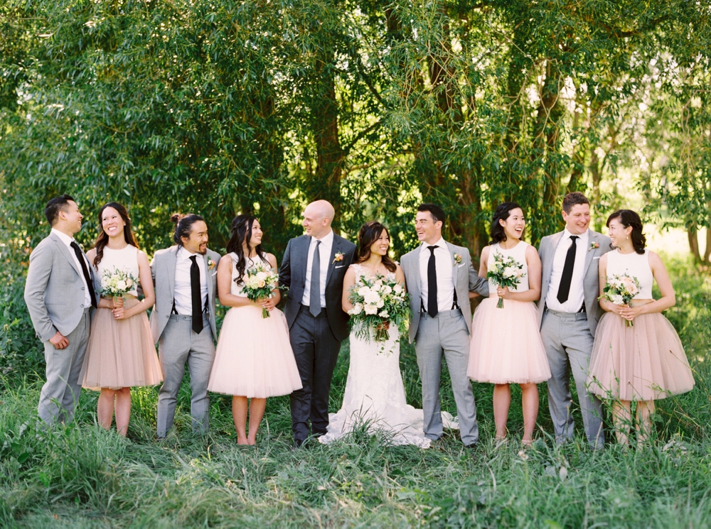 Calgary Wedding Photographer | Meadow Muse Pavilion Wedding | Canmore Photographers | Fish Creek Park | Wedding Party Photos