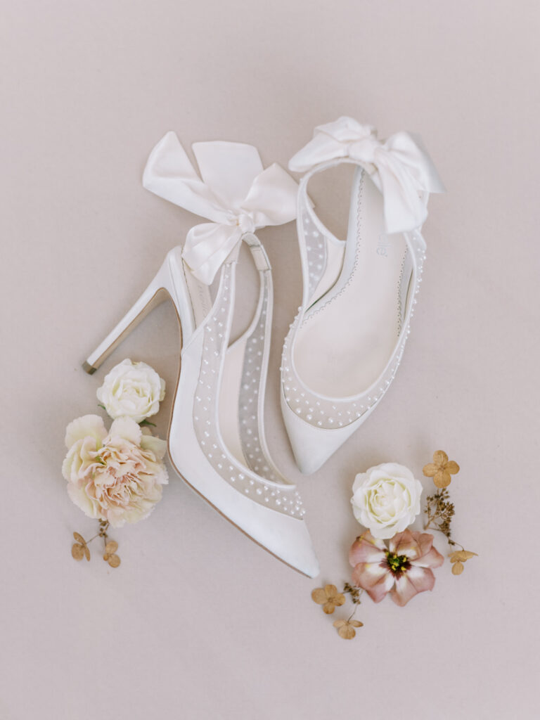 white bella belle wedding shoes