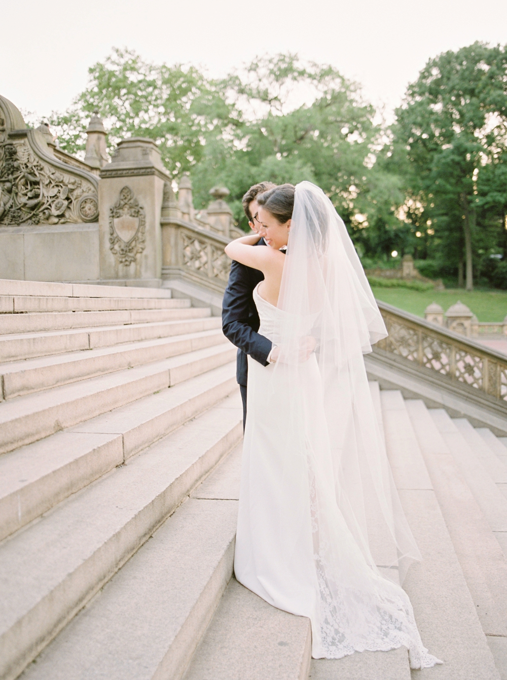 bride and groom portraits | Jewish Wedding | New York City Central Park | Wedding Photographers | Brooklyn Dyker Heights Golf course | Justine Milton fine art film wedding photographers