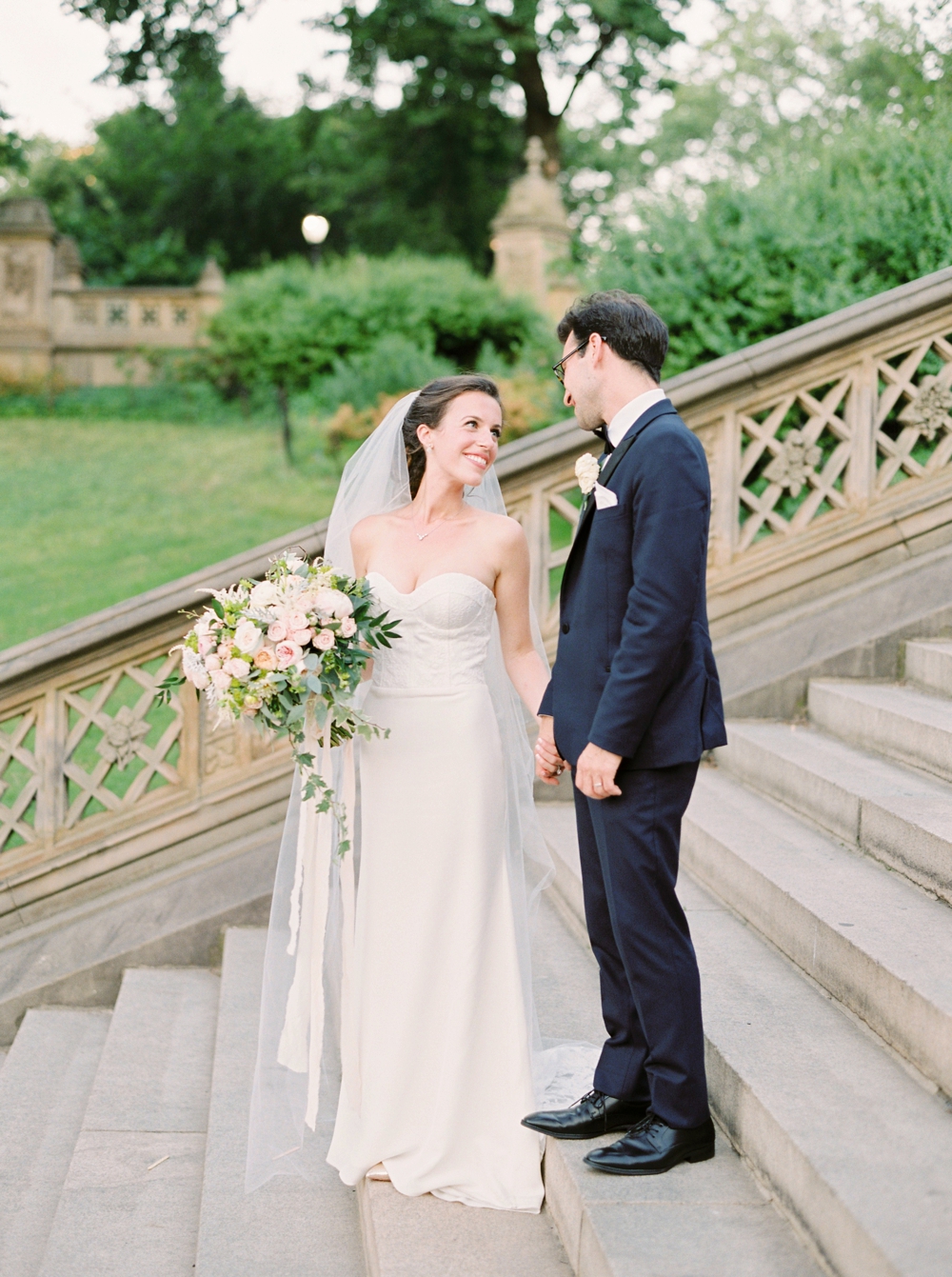 bride and groom portraits | Jewish Wedding | New York City Central Park | Wedding Photographers | Brooklyn Dyker Heights Golf course | Justine Milton fine art film wedding photographers